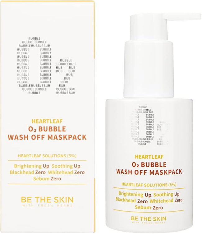 Be The Skin Heartleaf O2 Bubble Wash Off Mask Pack 120g — 120g