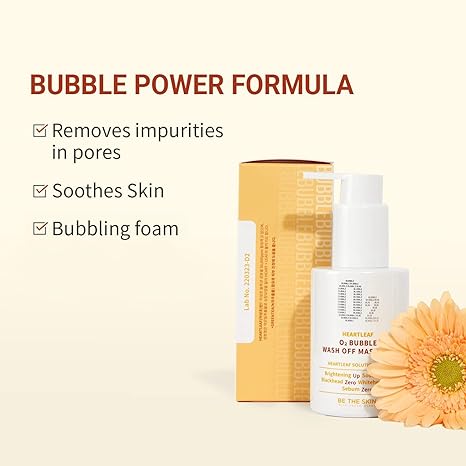 Be The Skin Heartleaf O2 Bubble Wash Off Mask Pack 120g — product image 4