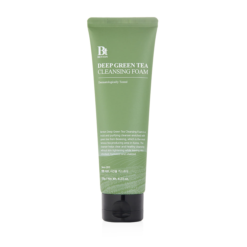 Benton Deep Green Tea Cleansing Foam 120g — 120g