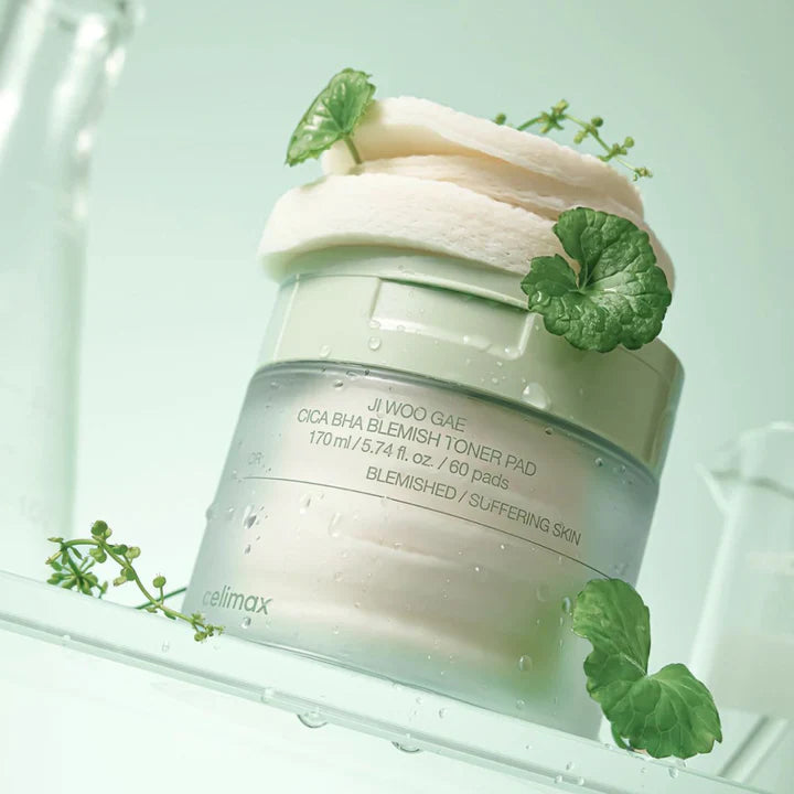 Celimax Ji Woo Gae Cica BHA Blaamilainen toner pad 60 kpl — Tuotekuva 2
