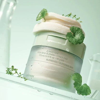 Celimax Ji Woo Gae Cica BHA Blaamilainen toner pad 60 kpl — Tuotekuva 2