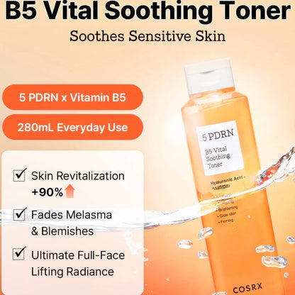 Cosrx 5 PDRN B5 Vital Soothing Toner 280ml — product image 2