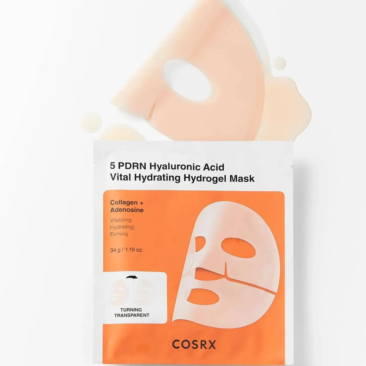 Cosrx 5 PDRN Hyaluronic Acid Vital Hydrating Hydrogel Mask — 3 mask