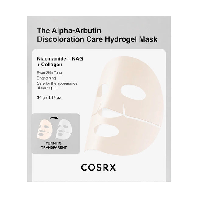 Cosrx The Alpha Arbutin Discoloration Care Hydrogel Mask — 1 Mask