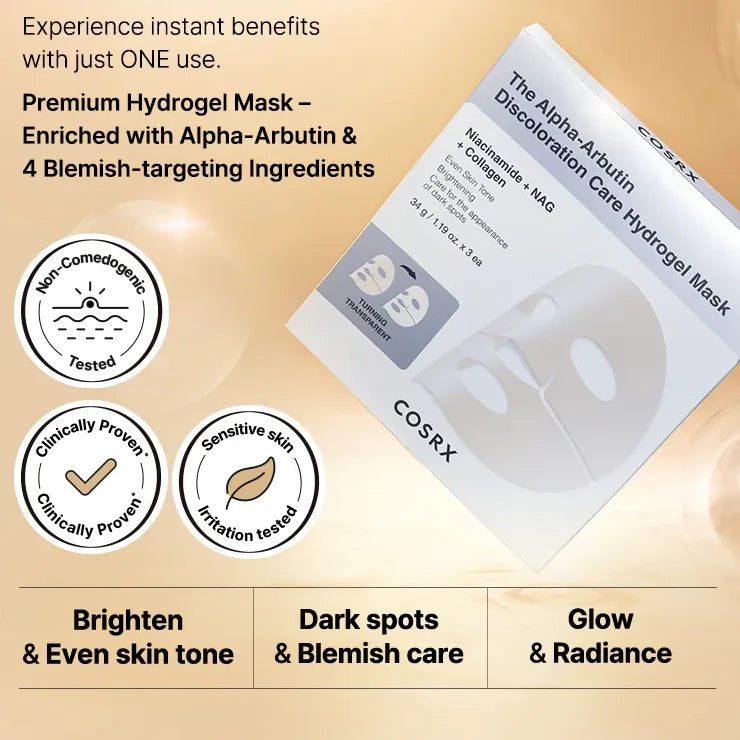 Cosrx The Alpha Arbutin Discoloration Care Hydrogel Mask — product image 4