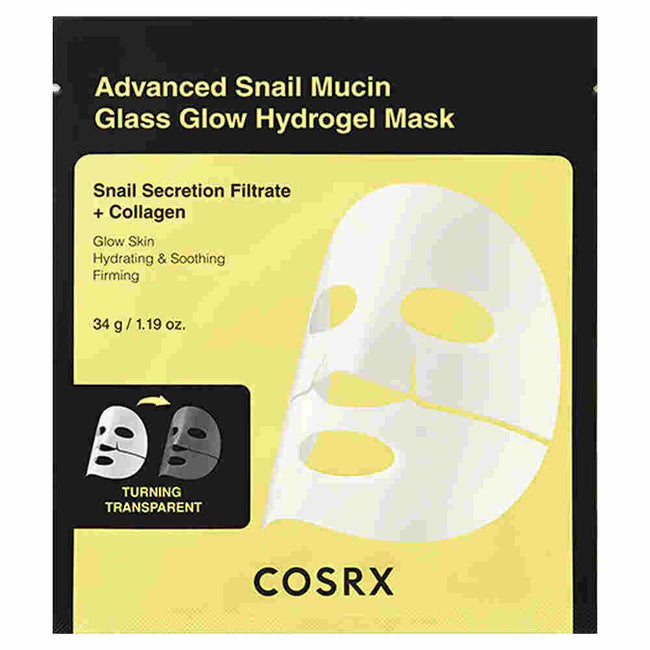 COSRX Advanced Snail Mucin Glass Glow Hydrogel Mask — 1 Mask