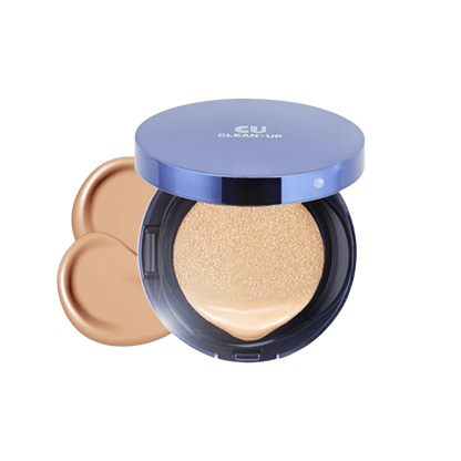 CUSKIN Clean Up Skinfit Cushion Pact SPF 50 PA++++ 15g+15g — No.21
