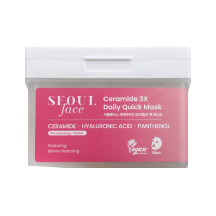 DERMAL Seoul Face Ceramide 3X Daily Quick Mask 36pcs — 36pcs
