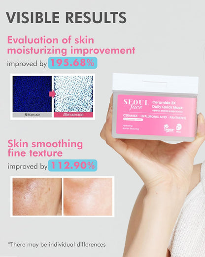 DERMAL Seoul Face Ceramide 3X Daily Quick Mask 36pcs — product image 3