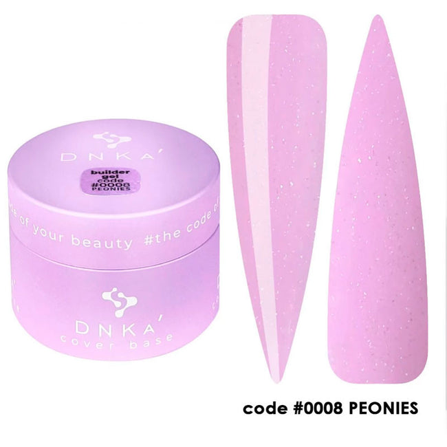 Builder Gel DNKa No. 0008 Peonies - 15 ml