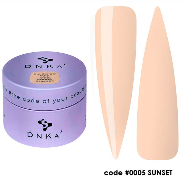 Builder Gel Light DNKa No. 0005 Sunset - 30 ml
