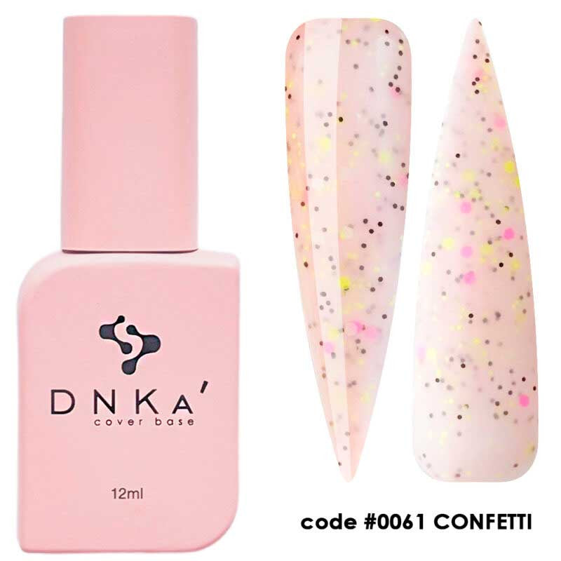 Cover Base No. 0061 Confetti DNKa - 12 ml