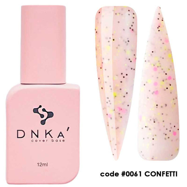 Cover Base No. 0061 Confetti DNKa - 12 ml