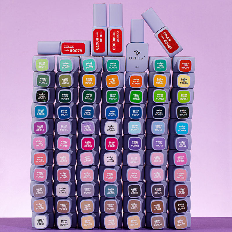 DNKa Colored Gel Polish Set – 7 ml, 165 pcs