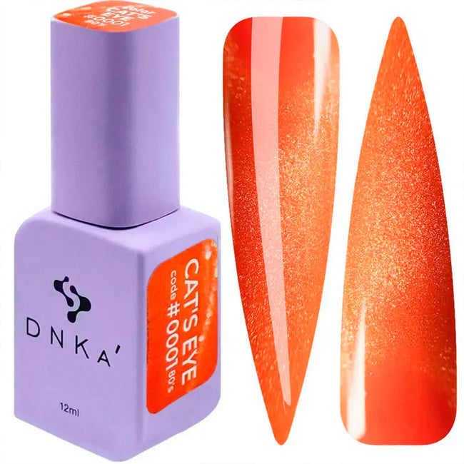 Gel Polish Color DNKa Cat's Eye 80's - 0001, 12 ml