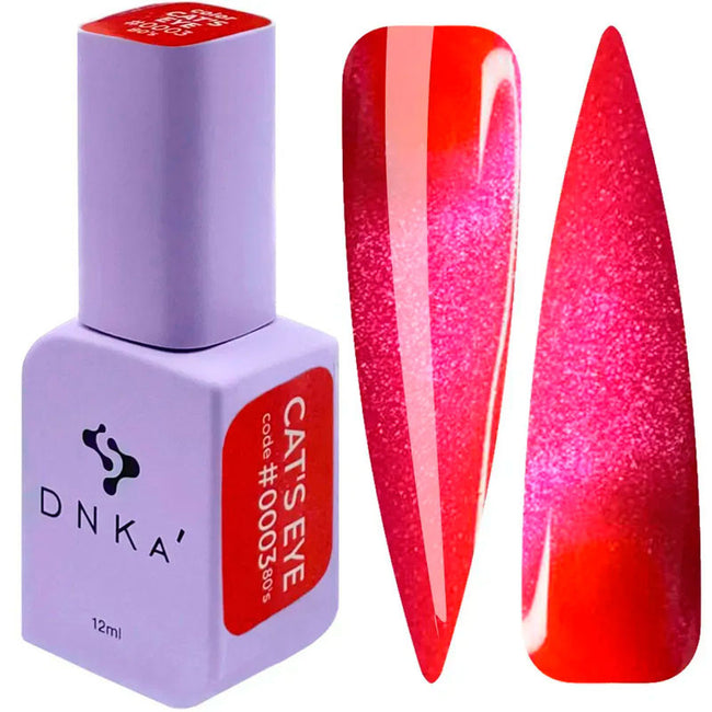 Gel Polish Color DNKa Cat's Eye 80's - 0003, 12 ml