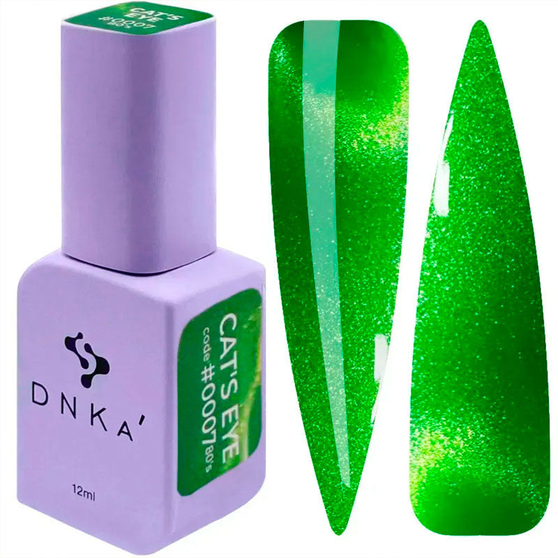 Gel Polish Color DNKa Cat's Eye 80's - 0007, 12 ml
