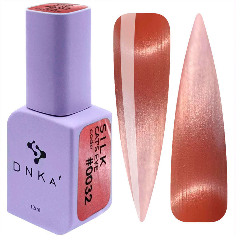 Gel Polish Color DNKa Cat's Eye Silk - 0032, 12 ml