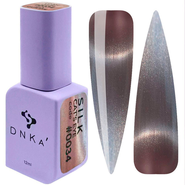 Gel Polish Color DNKa Cat's Eye Silk - 0034, 12 ml