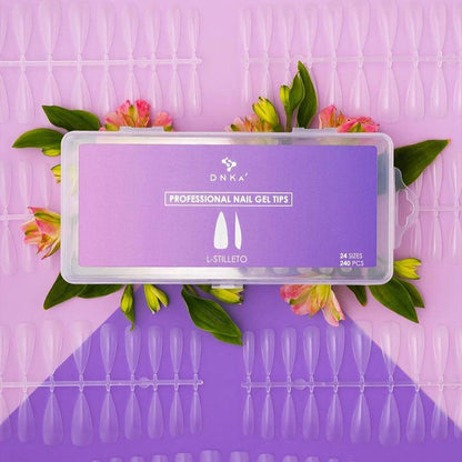 Gel constructor Gel Tips - DNKa Professional Nail Gel Tips L-Stilleto - 240 uds.