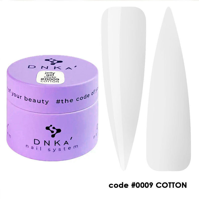Želejveida modelēšanas gēls DNKa No. 0009 Cotton - 15 ml