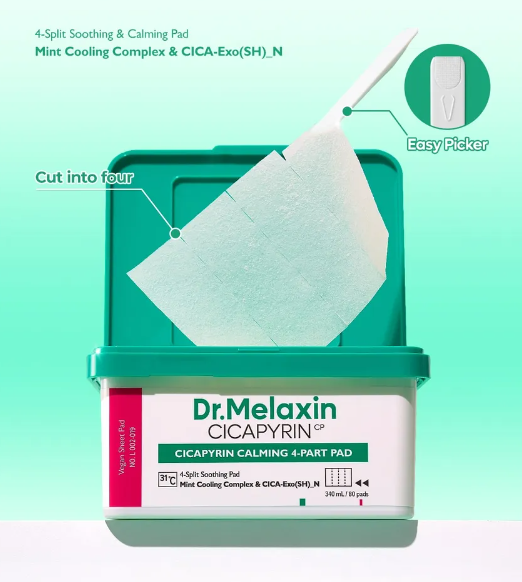 Dr. Melaxin Cicapyrin Calming 4 Part Pad 80pcs — product image 2