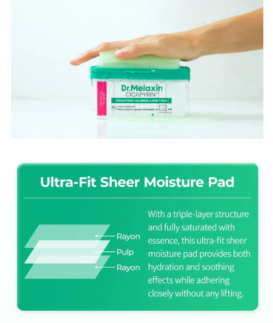 Dr. Melaxin Cicapyrin Calming 4 Part Pad 80pcs — product image 3