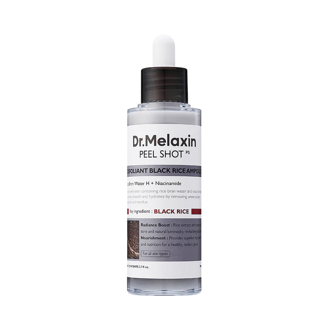 Dr. Melaxin Peel Shot Exfoliant Black Rice Ampoule 80ml — 80ml