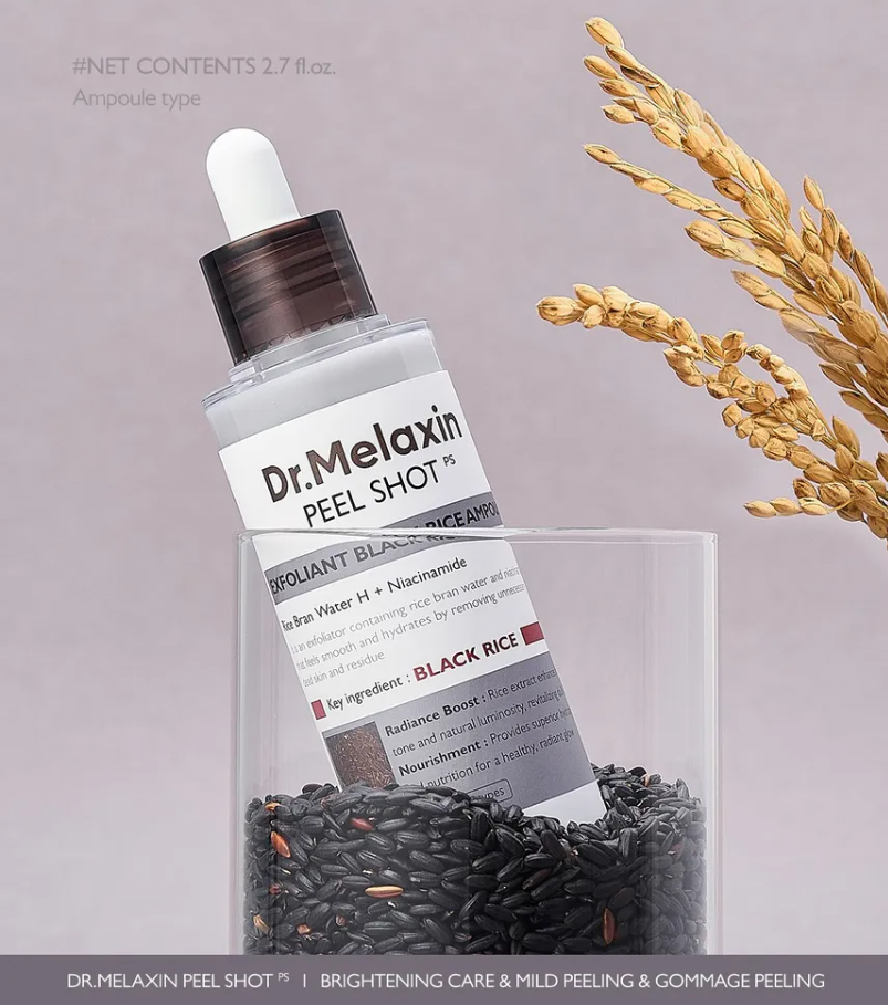 Dr. Melaxin Peel Shot Exfoliant Black Rice Ampoule 80ml — product image 7