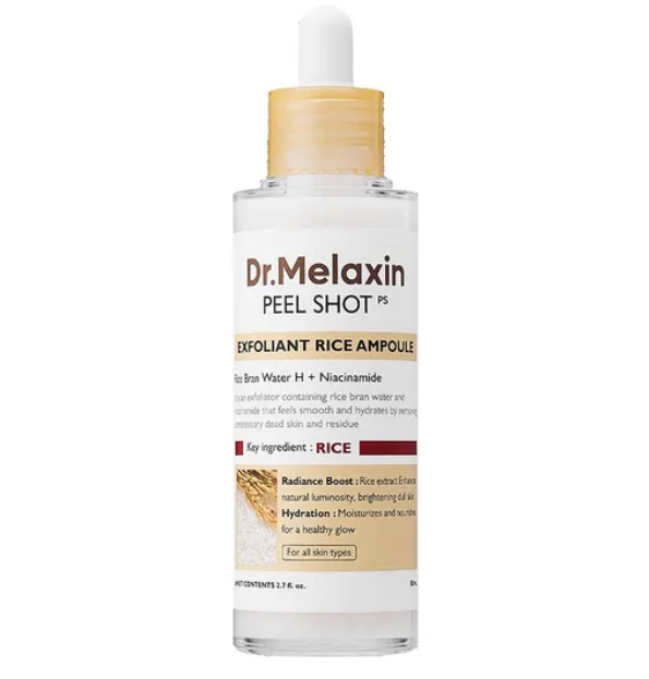 Dr. Melaxin Peel Shot Exfoliant White Rice Ampoule 80ml — 80ml