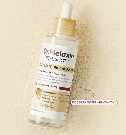 Dr. Melaxin Peel Shot Exfoliant White Rice Ampoule 80ml — product image 3