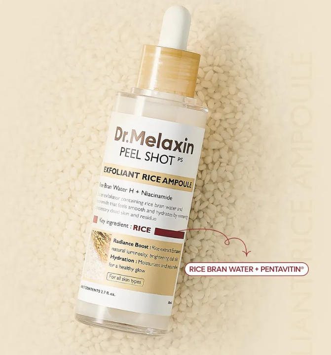 Dr. Melaxin Peel Shot Exfoliant White Rice Ampoule 80ml — product image 3