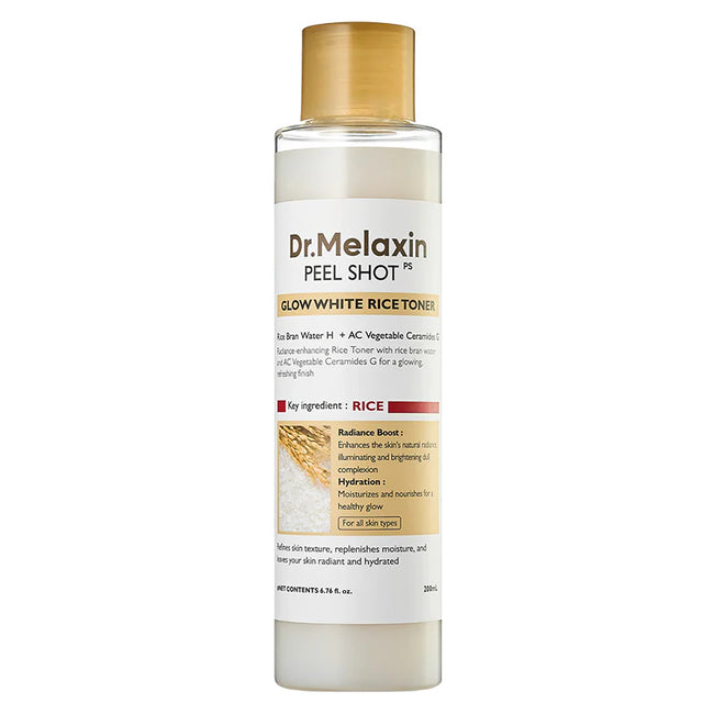 Dr. Melaxin Peel Shot Glow White Rice Toner 200ml — 200ml