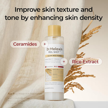 Dr. Melaxin Peel Shot Glow White Rice Toner 200ml — product image 4
