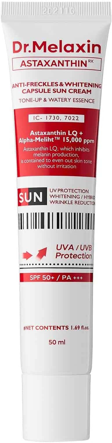 Dr. Melaxin Astaxanthin Anti Freckles et Gelée de Blanchiment Crème solaire SPF 50 + PA+++ 50 ml — Photo du produit 1