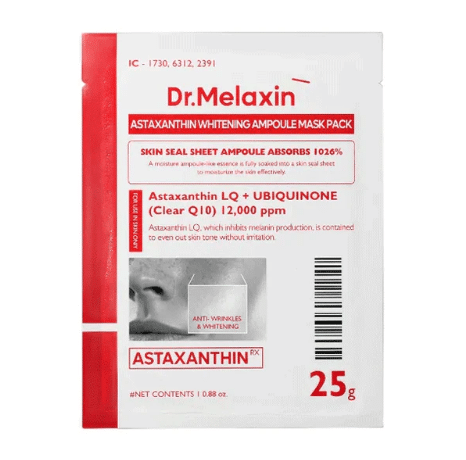Dr. Melaxin Astaxanthin Whitening Ampoule Mask — 5 Masks