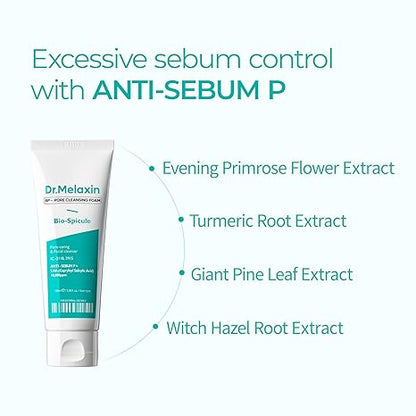 Espuma limpiadora de poros Dr. Melaxin BP 100ml — Imagen del producto 3