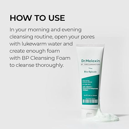 Espuma limpiadora de poros Dr. Melaxin BP 100ml — Imagen del producto 5
