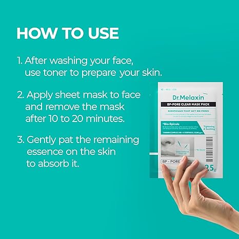 Dr. Melaxin BP Pore Clear Facial Mask — product image 4