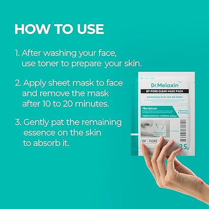 Dr. Melaxin BP Pore Clear Facial Mask — product image 4