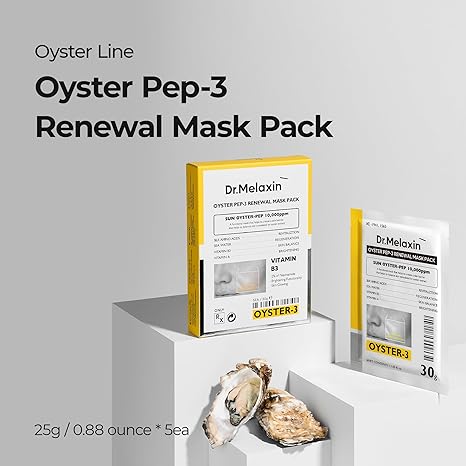Dr. Melaxin Oyster Pep 3 Renewal Mask — Фото товара 3