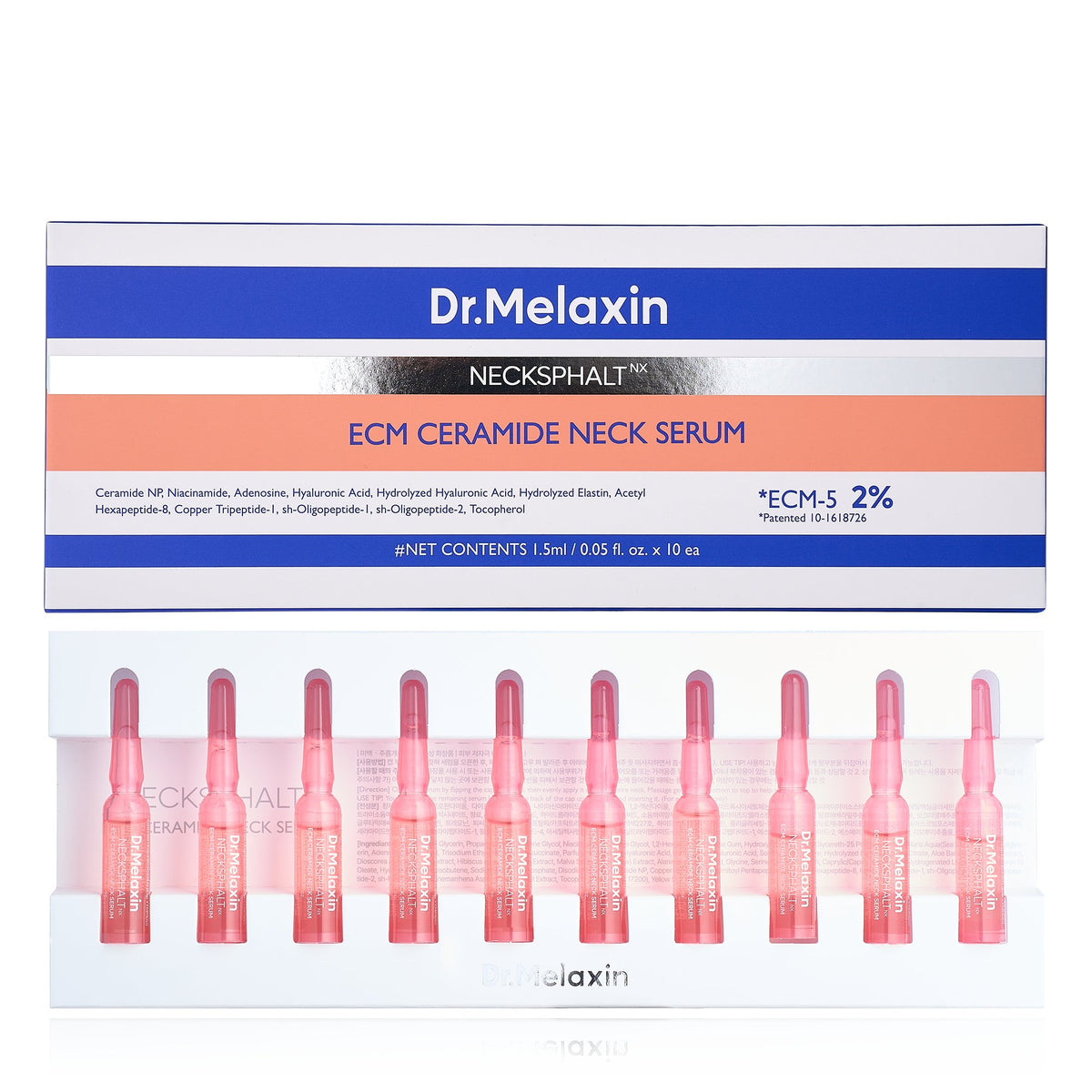 Dr. Melaxin Nexcksphalt ECM Neck Barrier Ampoule 1.5ml x 10pcs — Фото товара 1
