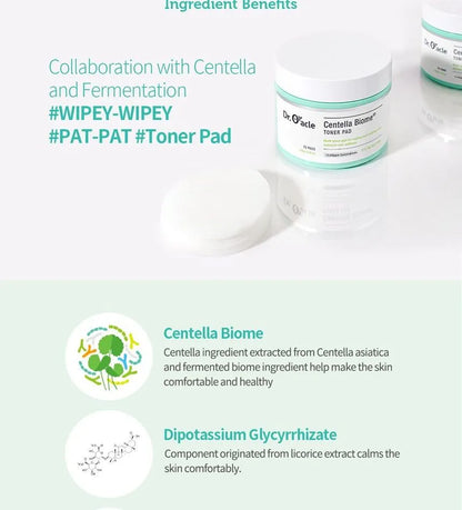 Dr. Oracle CentellaBiome Toner Pad 135ml/75pcs — product image 2