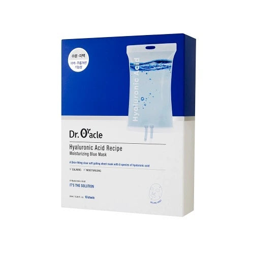 Dr. Oracle Hyaluronic Acid Recipe Moisturizing Blue Mask — 10 Masks