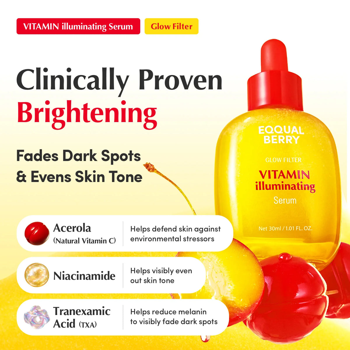 EQQUALBERRY Deep Cera Vitamin Illuminating Serum 30ml — product image 2