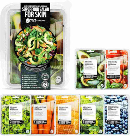 Farmskin Superfood For Skin Facial Sheet Mask Set — Avocado Set