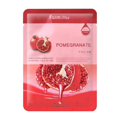 FarmStay Visible Difference Mask Sheet — Pomegranate
