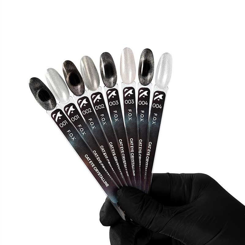 Color gel polish Cat Eye Crystalline F.O.X 001 - 7 ml — image 2