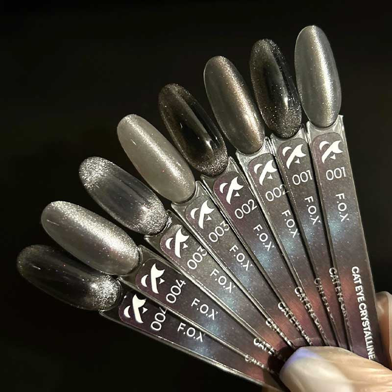 Color gel polish Cat Eye Crystalline F.O.X 003 - 7 ml — image 3