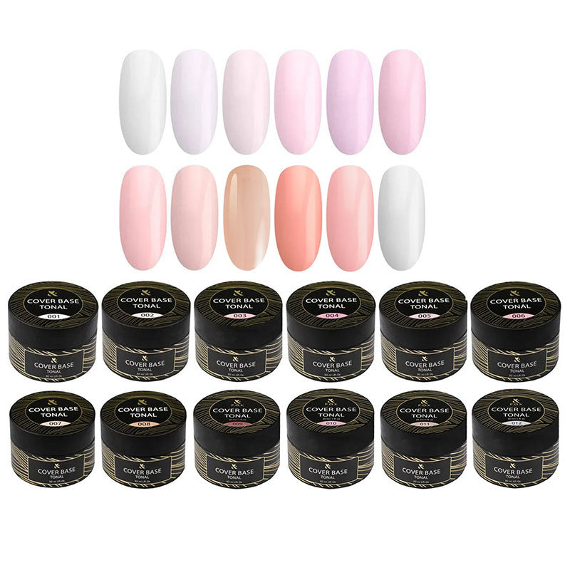 Cover Base Tonal F.O.X - set of 12 (30 ml)